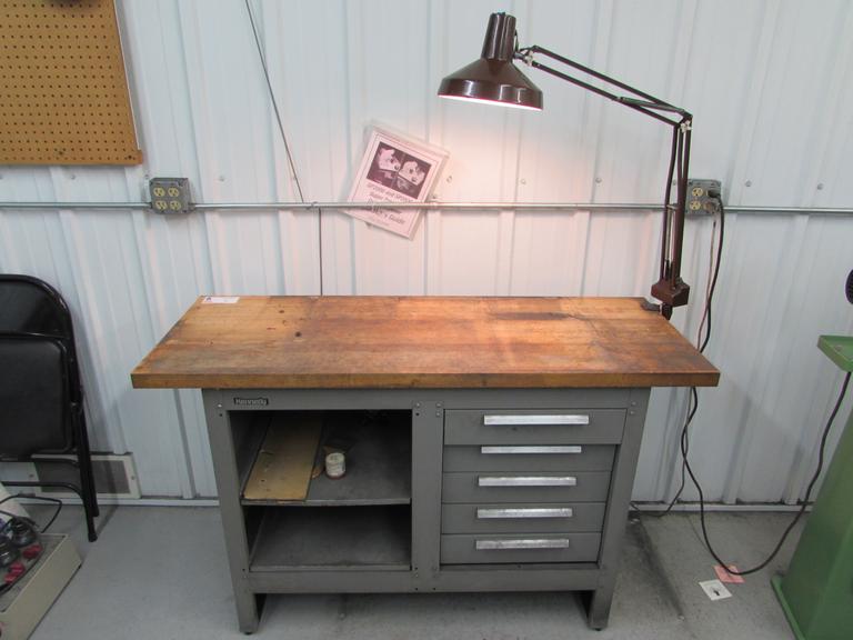 Kennedy Wooden  Top Work Bench with (5) Drawers