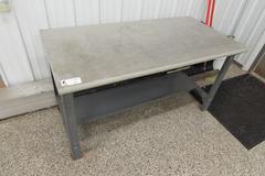 Metal Frame Plastic Top Bench 