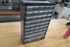 Multi-Drawer Organizer with Contents of Carbide End Mills, Taps, Countersinks and More