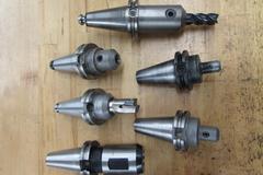 (11) End Mill Type Cat 40 Tool Holders, 1/8" to 1" Capacity