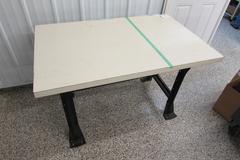 Metal Frame Laminate Top Work Bench