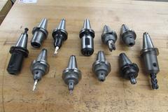 (11) End Mill Type Cat 40 Tool Holders, 1/8" to 1" Capacity