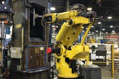 Fanuc S-420iF 6-Axis Robotic Arm with R-J2 Control and Teach Pendant