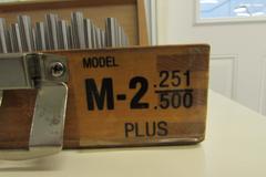 Meyer Model M-2 Plus Gage Pin Set.  .251 to .500, Missing .251