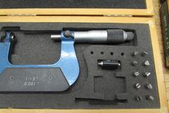 (2) Micrometers: 1-3" Depth Mic and 1-2" Thread Mic