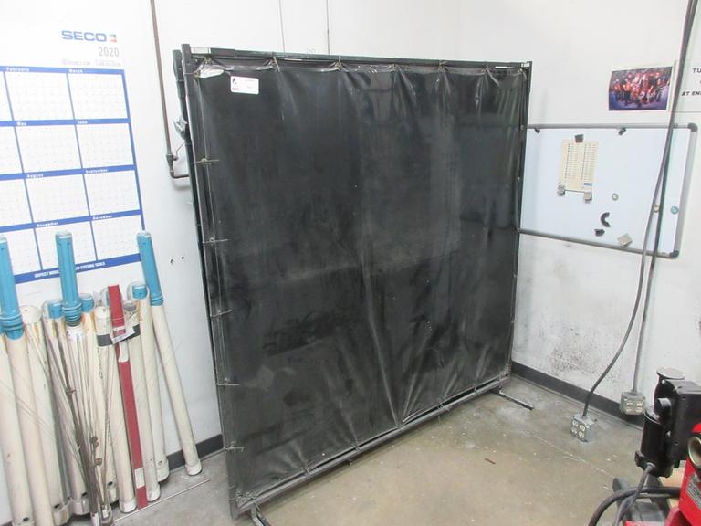 Welding Curtains with Stands 72" W x 73.5"High (3)