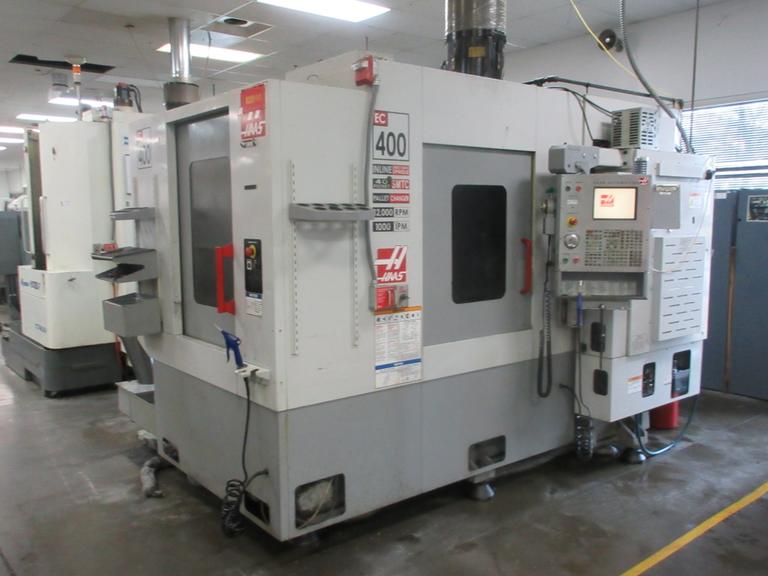 Haas EC-400 4-Axis CNC Horizontal Machining Center with (2) Pallet Changer