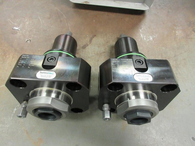 (2) Heimatec Straight ER32 Collet Live Milling Tool Holders for Samsung CNC Lathes