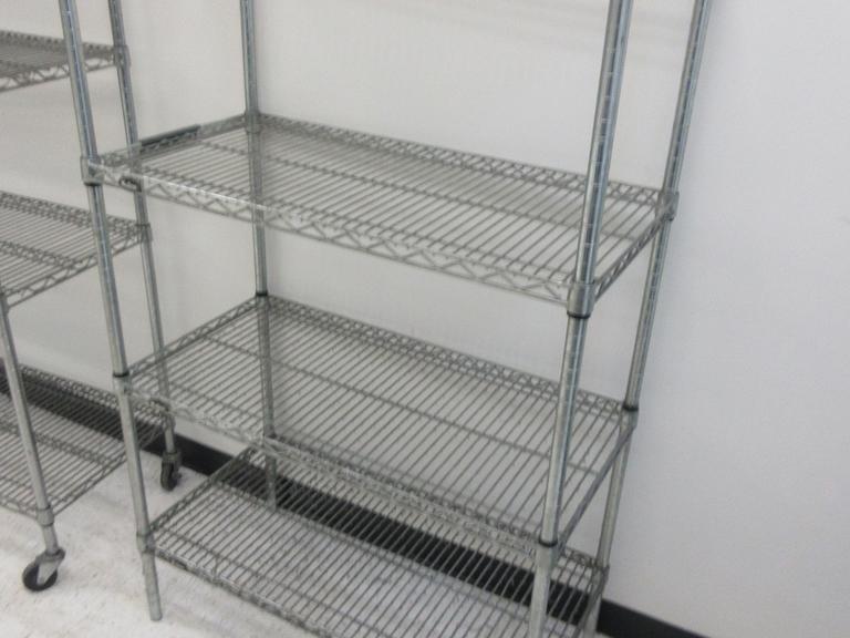 NuLine NSF Wire Rack Shelving Unit, 4 Shalves