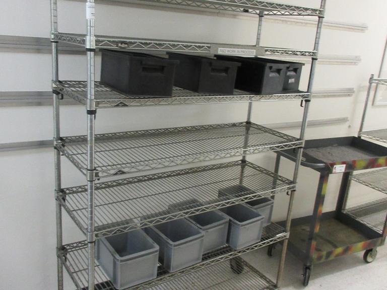 Portable Metro Rack, Stainless, 8 Shelves