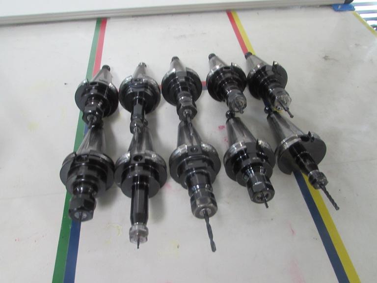 (10) Collet Style Cat 40 Tool Holders: