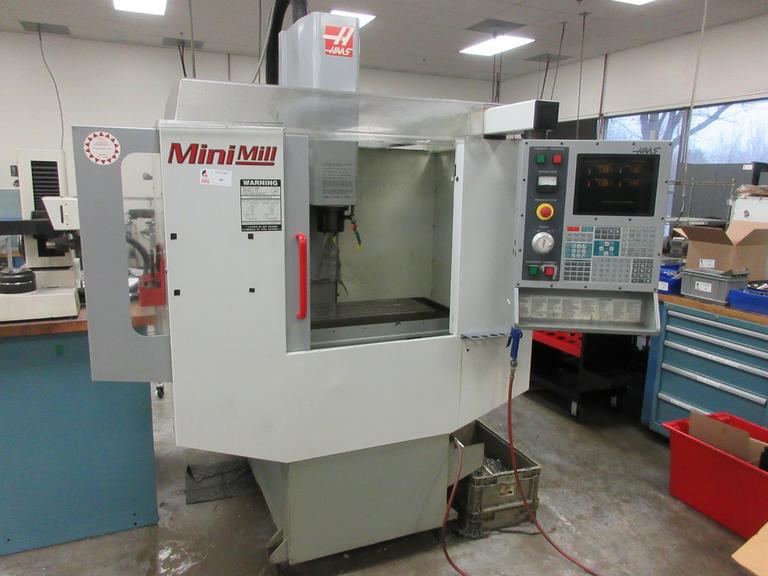 Haas MiniMill CNC Vertical Machining Center with 4th Axis Drive, Coolant System