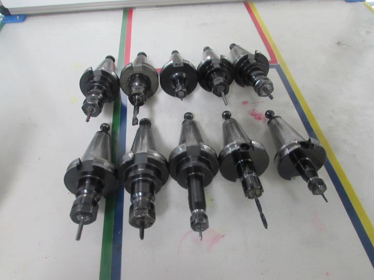 (10) Collet Style Cat 40 Tool Holders: