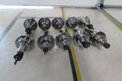 (10) ER11 and ER16 Collet Type Cat 40 Tool Holders, (9) Techniks