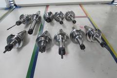 (10) Techniks ER11 and ER16 Collet Type Cat 40 Tool Holders