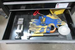 Waterloo Tool Cabinet with Contents - Weld Gloves and Vise - Portable