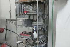 Nexel Wire Deck NSF Portable Shelving Unit - with Contents