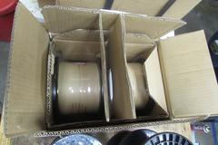 EDM Wire, .25mm/.010", (8) Unopened Spools, (2) Partial Spools, 22lb/Spool