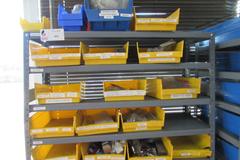 Metal Shelf with Contents