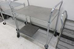 Wire Deck Shop Cart - Stainless NSF