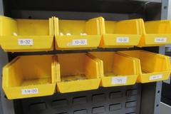 Heavy Duty 2-Door Cabinet with 4" Deep Storage Doors and Contents of EDM Spare Parts and More