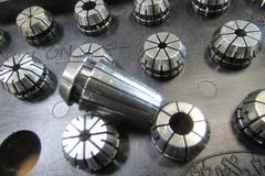 (40) Assorted ER16 Collets with Rack