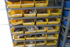 Metal Shelf with Contents