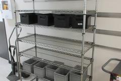 Portable Metro Rack, Stainless, 8 Shelves