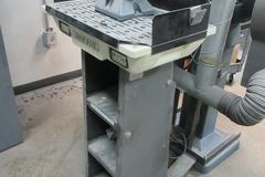 Baldor Double End Buffer 111 with Downdraft Table, 1/3 HP, w Steel Cabinet Base