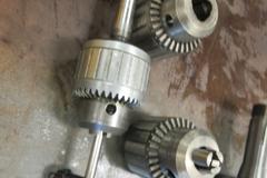 3" 3-Jaw Chuck w Jaws, 3" 3-Jaw Chuck w 5C Shank, (3) Drill Chucks
