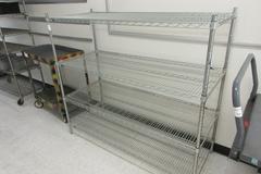 Stainless Metro Rack, 4 Wire Shelves