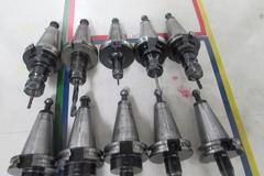 (10) Collet Style Cat 40 Tool Holders: