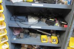 Heavy Duty 2-Door Cabinet with 4" Deep Storage Doors and Contents of EDM Spare Parts and More