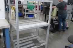 Aluminum Rack with (3) Shelves