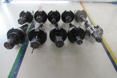 (10) Collet Style Cat 40 Tool Holders: