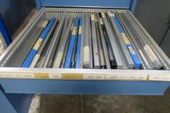 Hundreds of Gun Drills from .125" to .482" with Lista Style 9-Drawer Cabinet