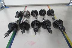(10) Collet Style Cat 40 Tool Holders: