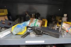 Heavy Duty 2-Door Cabinet with 4" Deep Storage Doors and Contents of EDM Spare Parts and More