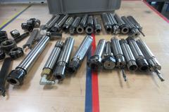 ER16 Collet Tool Holders, Round Shank, Extra End Caps, Wrenches, Some Double End