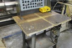 Metal Frame Bench with 5C Collets in Rack