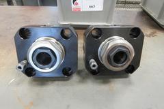 (2) Heimatec Straight ER32 Collet Live Milling Tool Holders for Samsung CNC Lathes