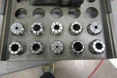 ER25 Collet Holder, ER25 Flex Collets, Collet Rack