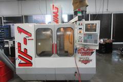 Haas VF-1 CNC Vertical Machining Center with 4th -Axis Drive, 2-Speed Gearbox