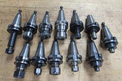 (12) Assorted Collet, Shell Mill and Jacobs Taper BT40 Tool Holders