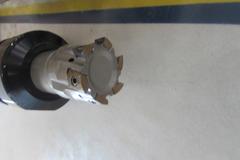 (3) Cat 40 Tool Holders with Insert Type Face Mills