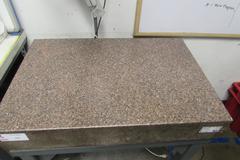 36" x 24" x 6" No-Ledge Granite Surface Plate with Stand