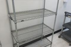 NuLine NSF Wire Rack Shelving Unit, 4 Shalves