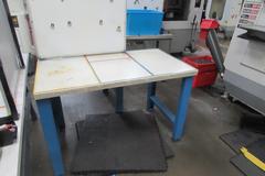 Maple Top Metal Frame Work Bench with White Board