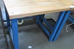 Maple Top Metal Frame Work Bench
