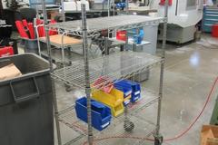 Portable Metro Cart, Wire Rack 6 Shelves, On Casters